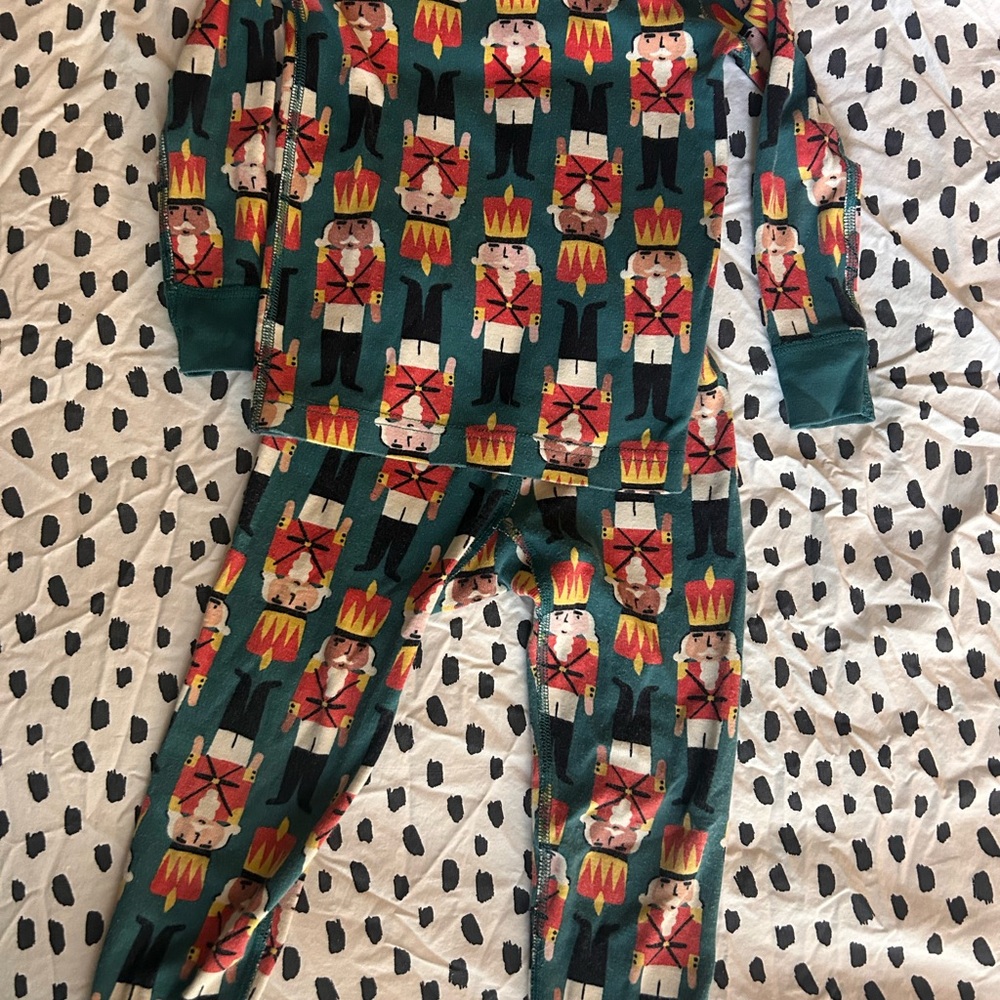 Hanna Andersson Green Nutcracker One Piece